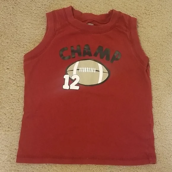 A12:GYMBOREE: BOY SIZE 3T SLEEVELESS CHAMP TOP - Picture 1 of 3